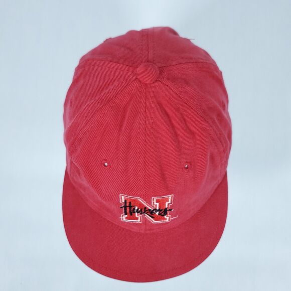 Nebraska Cornhuskers Hat Cap Strap Back Mens Red Black Huskers Football NCAA - Picture 5 of 10